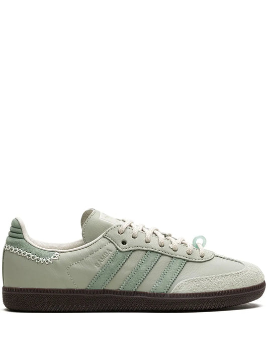 adidas Samba Og Maha Half Green Sneakers — Green — Size US M 11 - US W 12.5 — Front View