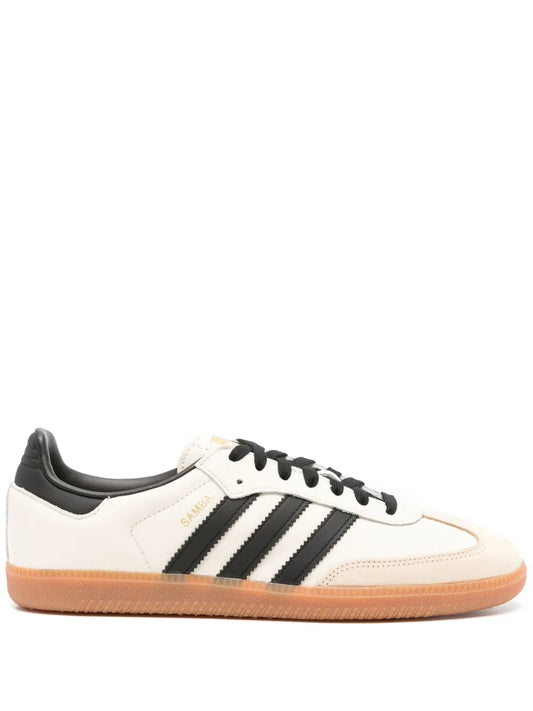 adidas Samba Og Leather Sneakers — White/Black — Size US M 11 - US W 12.5 — Front View