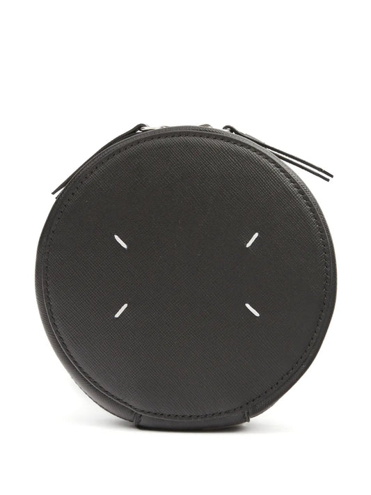 Maison Margiela Micro Circle Leather Shoulder Bag — Same as shown — Size One Size — Front View