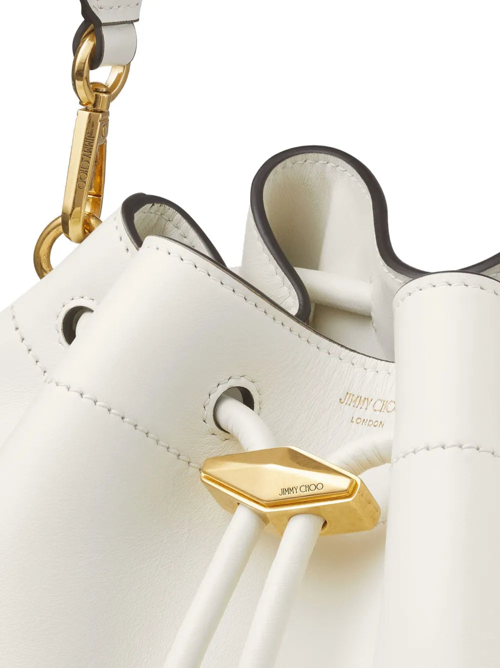 Jimmy Choo Cinch M Leather Bucket Bag — Same as shown — Size One Size — Top View