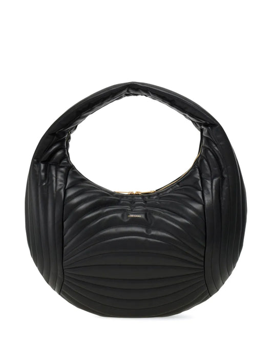 Ferragamo Quilted Hobo Bag — Same as shown — Size One Size — Front View