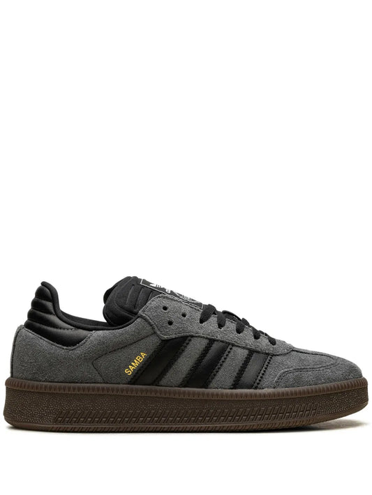 adidas Samba Xlg Lace-Up Sneakers — Black/Grey — Size US M 9 - US W 10.5 — Front View