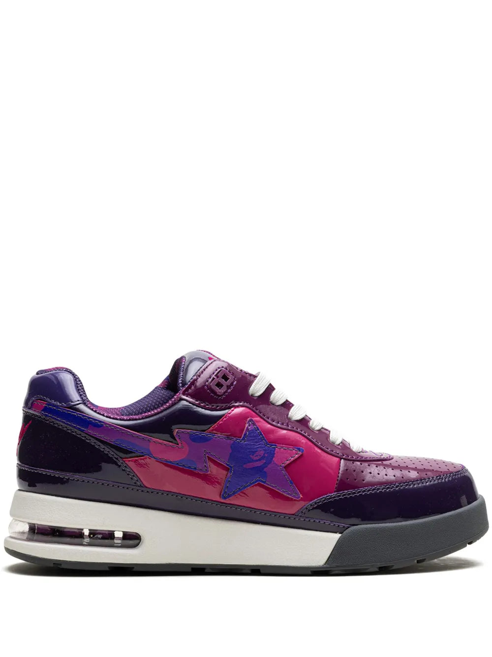 A Bathing Ape?Roadsta #1 Purple Sneakers — Purple — Size US M 3.5 - US W 5 — Front View