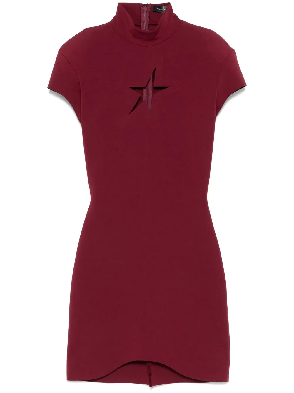 Mugler Star Mini Dress — Red — Size S — Front View