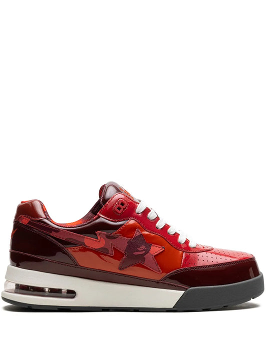 A Bathing Ape?Roadsta #1 Red Sneakers — Red — Size US M 3.5 - US W 5 — Front View