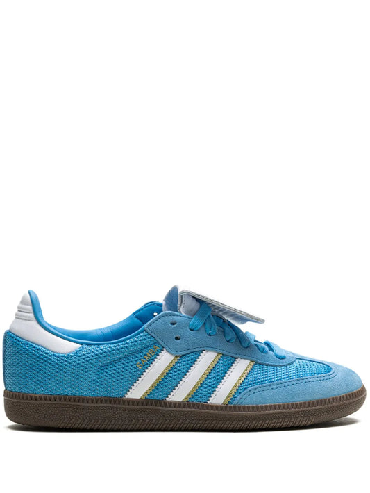adidas Samba Lt Blue Burst Sneakers — Light Blue — Size US M 10.5 - US W 12 — Front View
