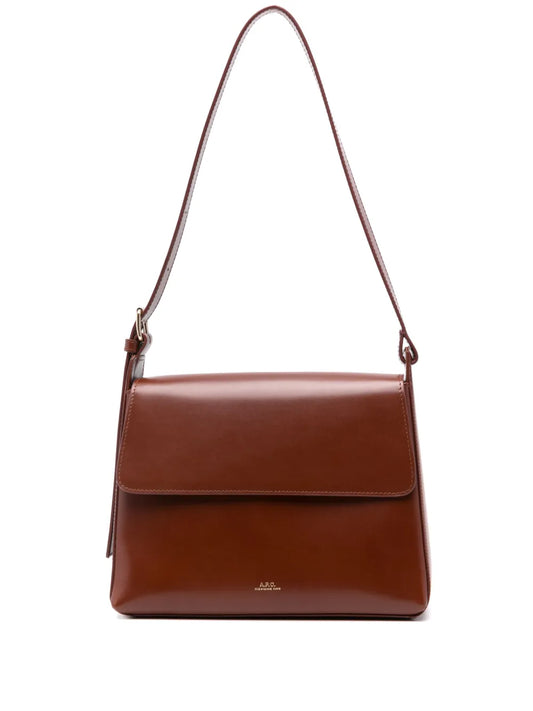 Apc Virginie Leather Shoulder Bag — Same as shown — Size One Size — Front View
