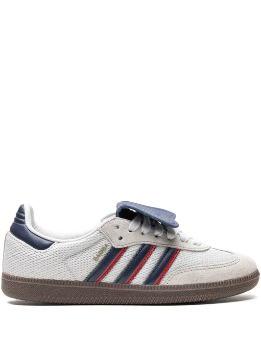 adidas Samba Lt Crystal White/Dark Blue Sneakers — White — Size US M 10.5 - US W 12 — Front View