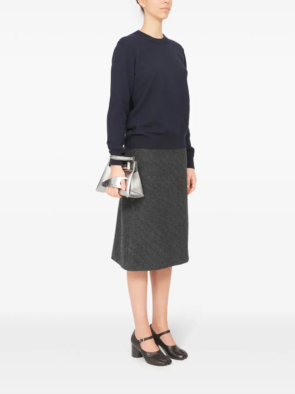 Maison Margiela Snatched Leather Tote Bag — Same as shown — Size One Size — Side View
