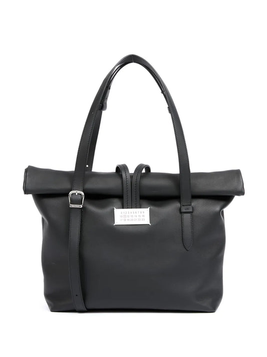 Maison Margiela Medium Paper Leather Shoulder Bag — Same as shown — Size One Size — Front View