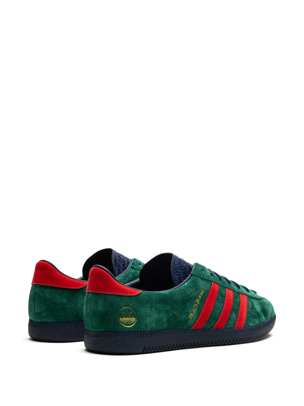 adidas Blackburn Collegiate Green Sneakers — Green/Scarlet/Indigo — Size US M 10 - US W 11.5 — Back View
