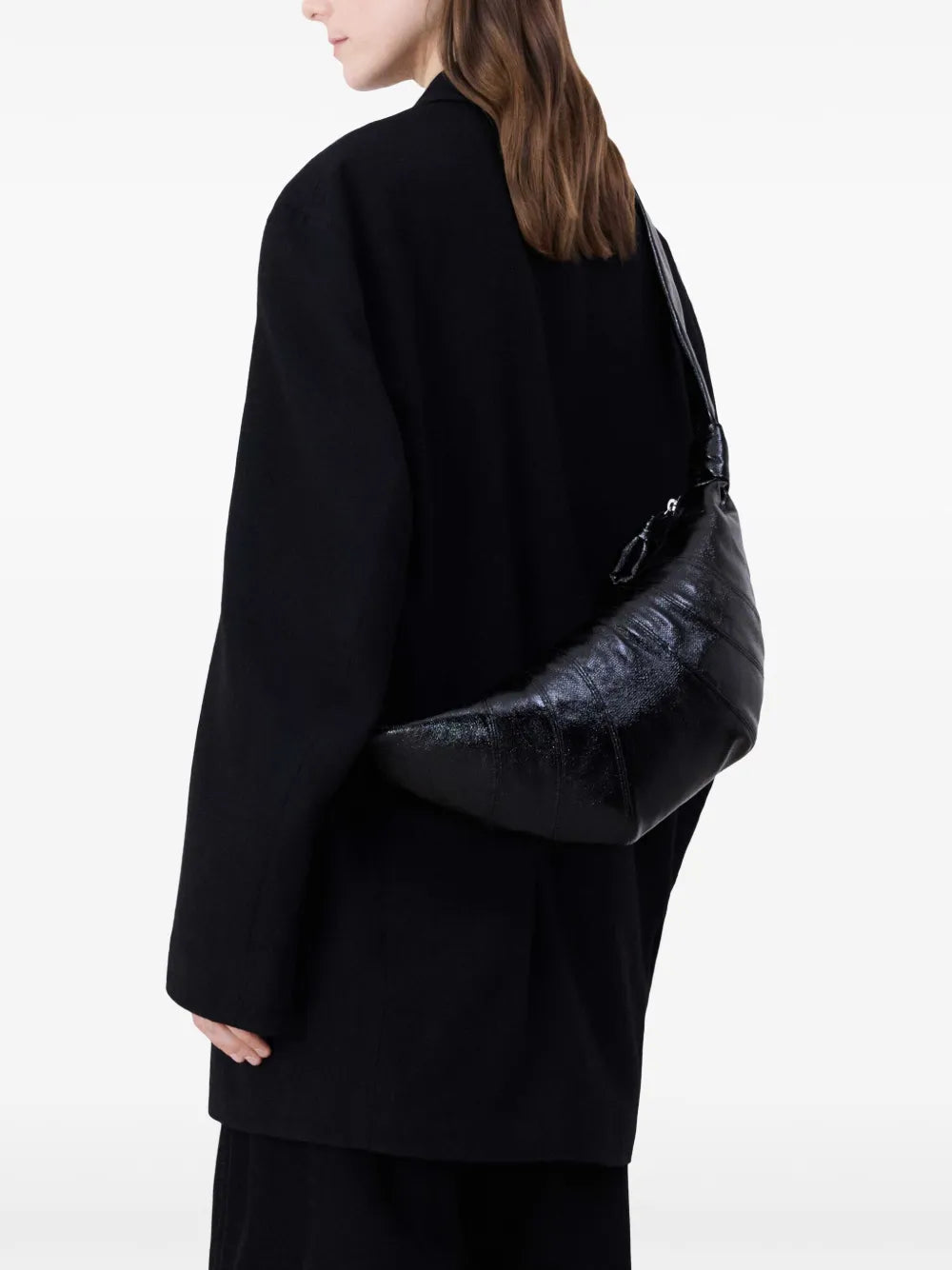 Lemaire Medium Croissant Cotton Shoulder Bag — Same as shown — Size One Size — Back View