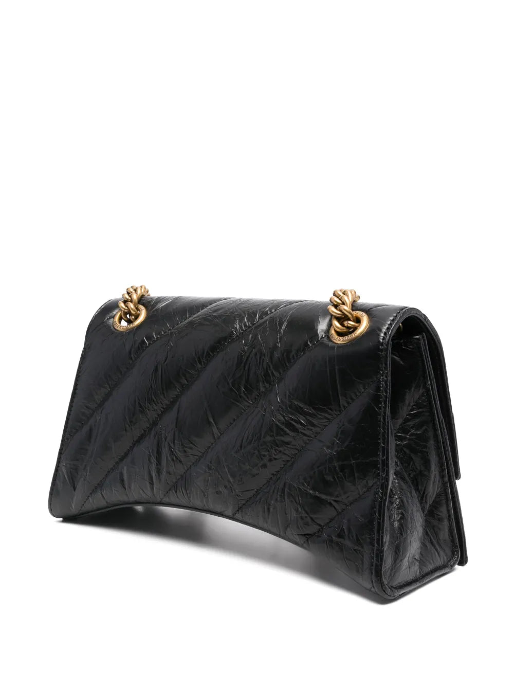 Balenciaga Hourglass Leather Shoulder Bag — Same as shown — Size One Size — Back View