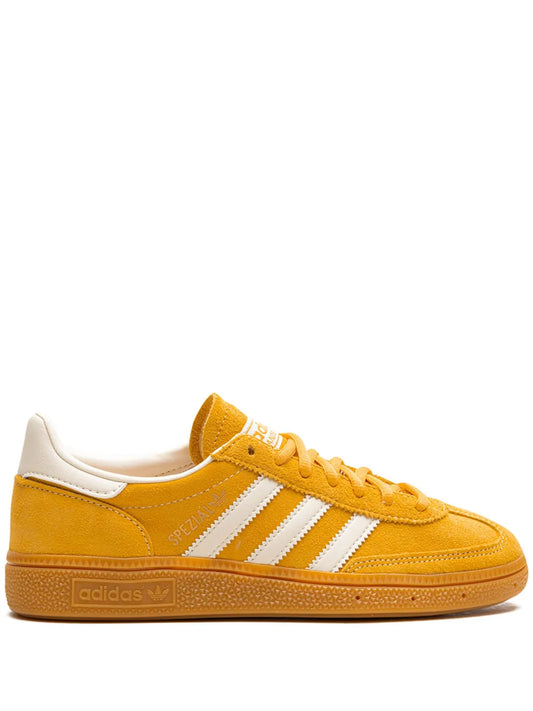 adidas Handball Spezial Preloved Yellow Sneakers — Yellow/Cream White/Cloud White — Size US M 9.5 - US W 11 — Front View