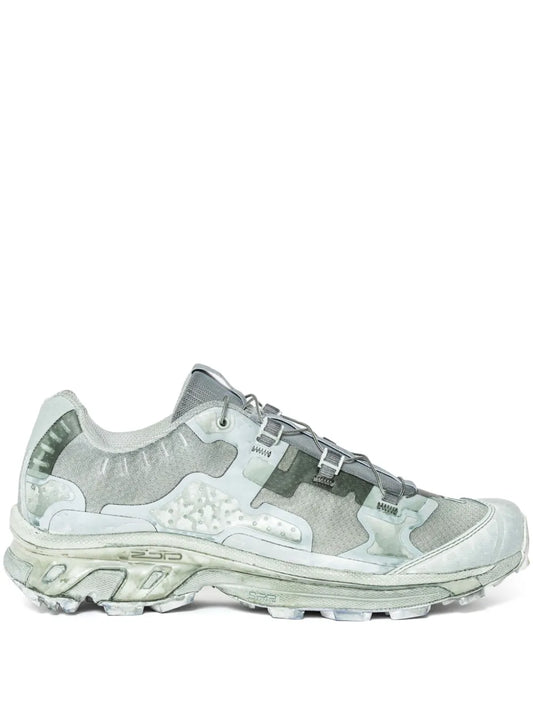 11 By Boris Bidjan Saberi Logo Patch Trainers — Green/Multicolour — Size US M 3.5 - US W 5 — Front View