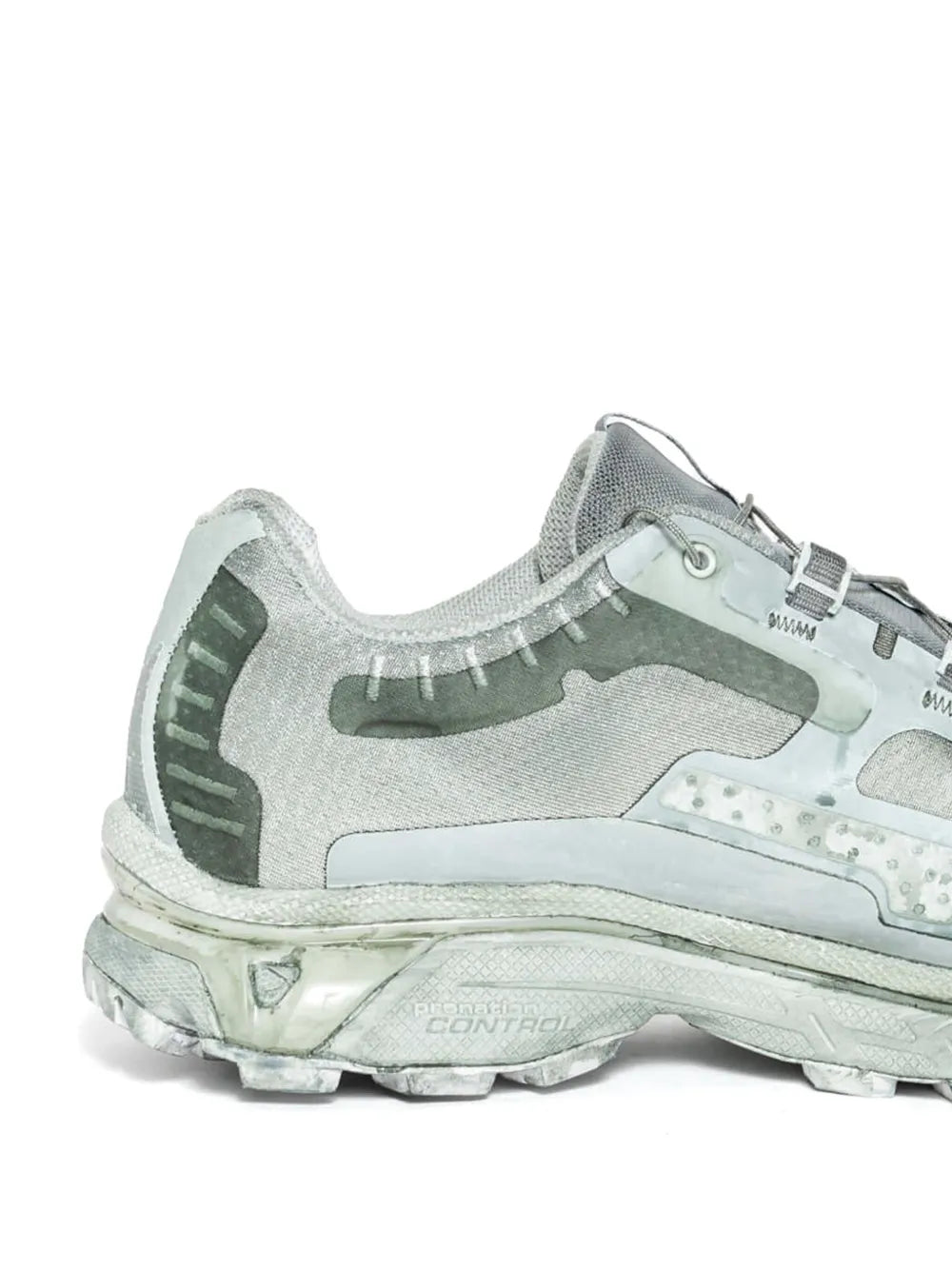 11 By Boris Bidjan Saberi Logo Patch Trainers — Green/Multicolour — Size US M 3.5 - US W 5 — Side View