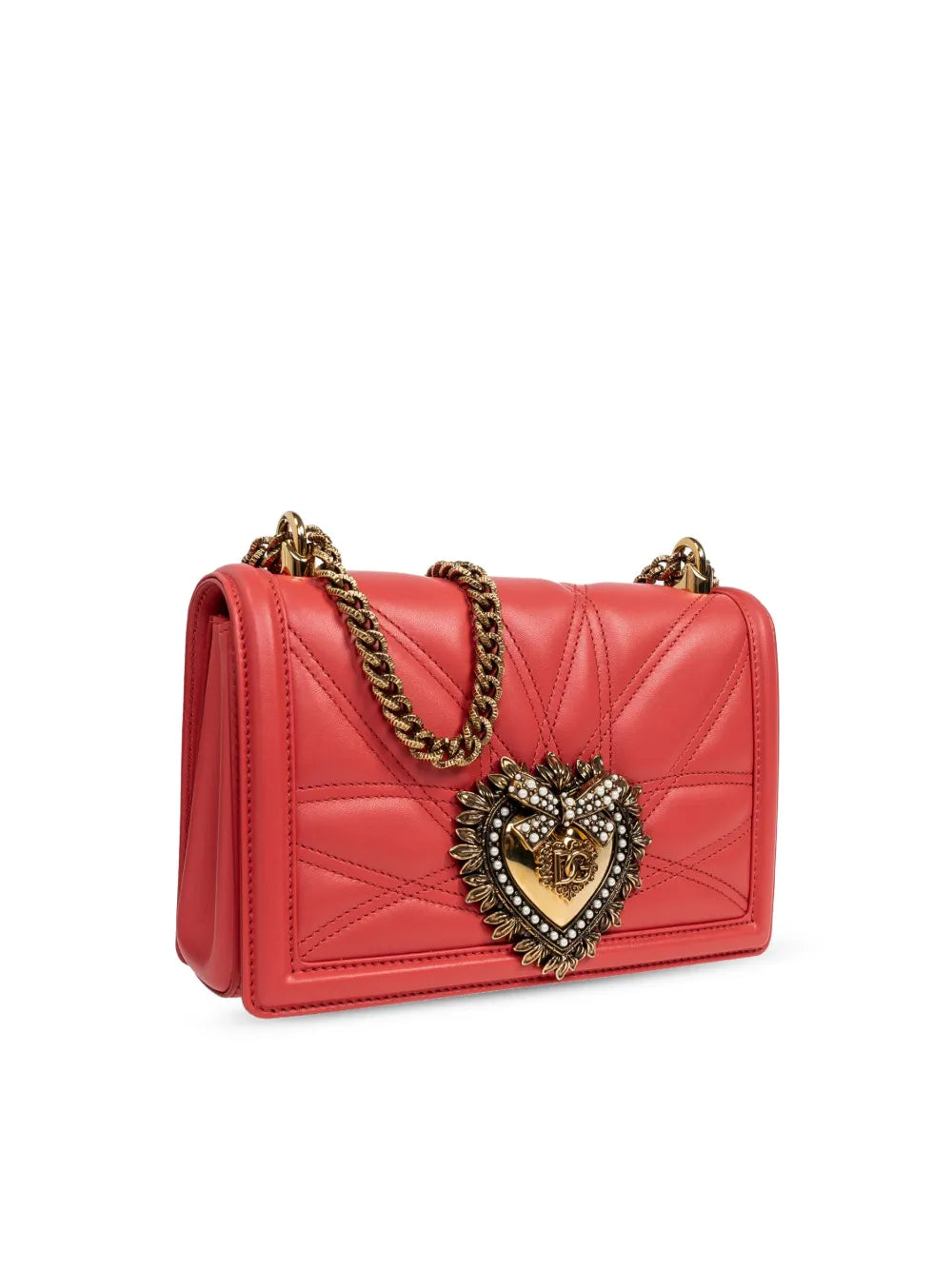Dolce Gabbana Medium Devotion Quilted Shoulder Bag — Same as shown — Size One Size — Top View