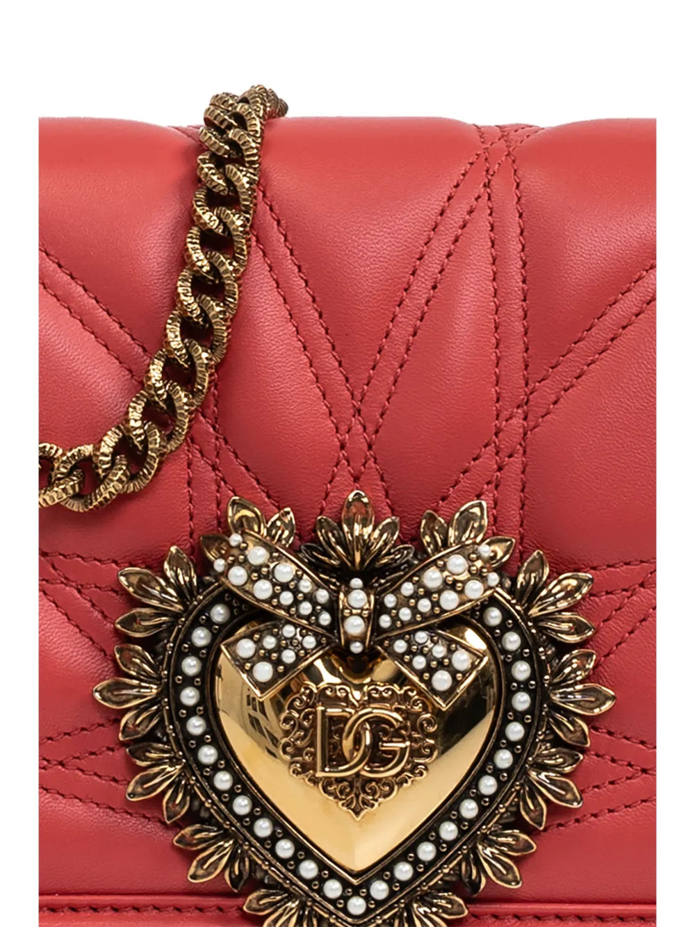 Dolce Gabbana Medium Devotion Quilted Shoulder Bag — Same as shown — Size One Size — Lifestyle View
