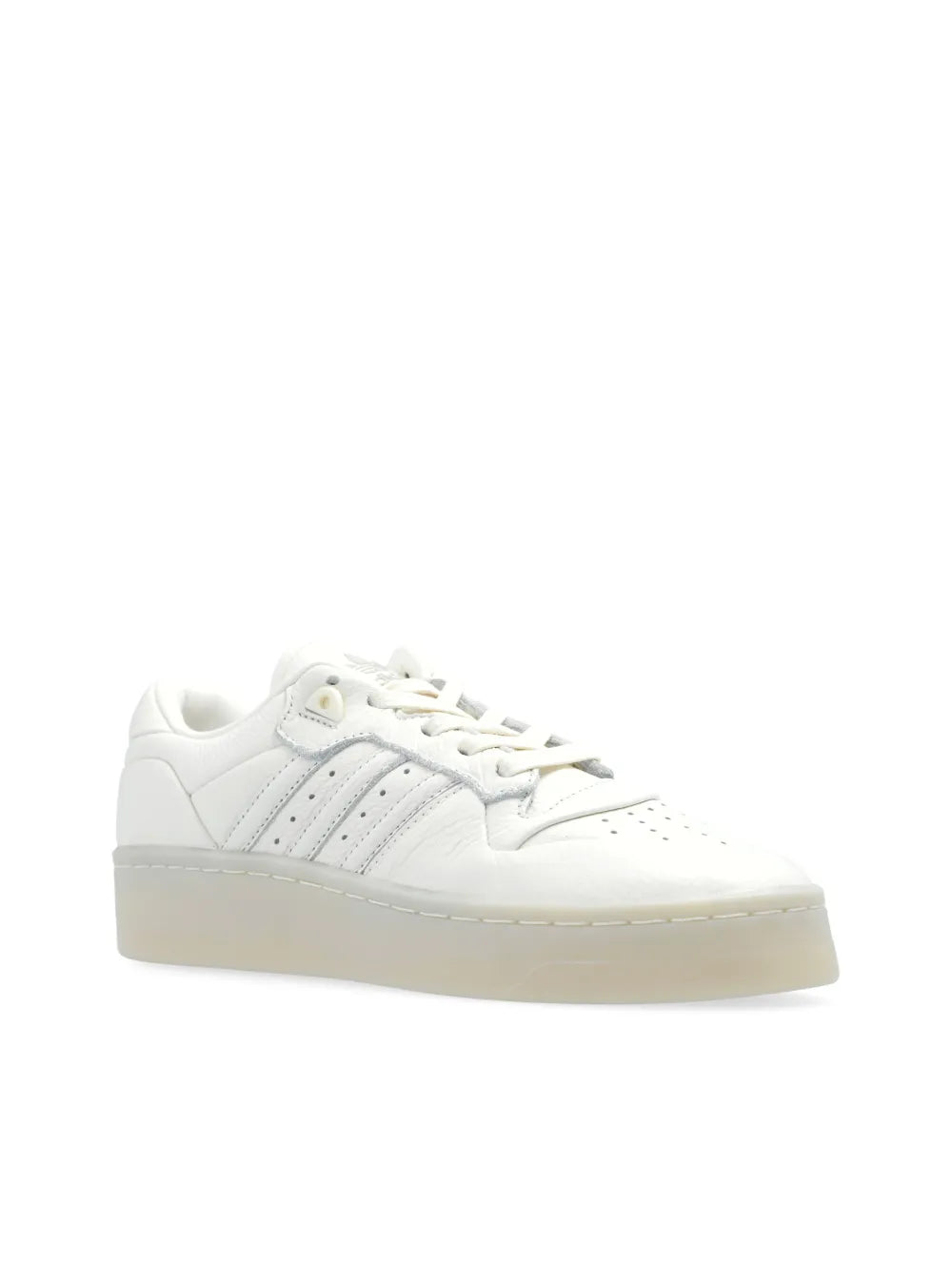 adidas Rivalry Lux Low Sneakers — White — Size US M 9.5 - US W 11 — Top View