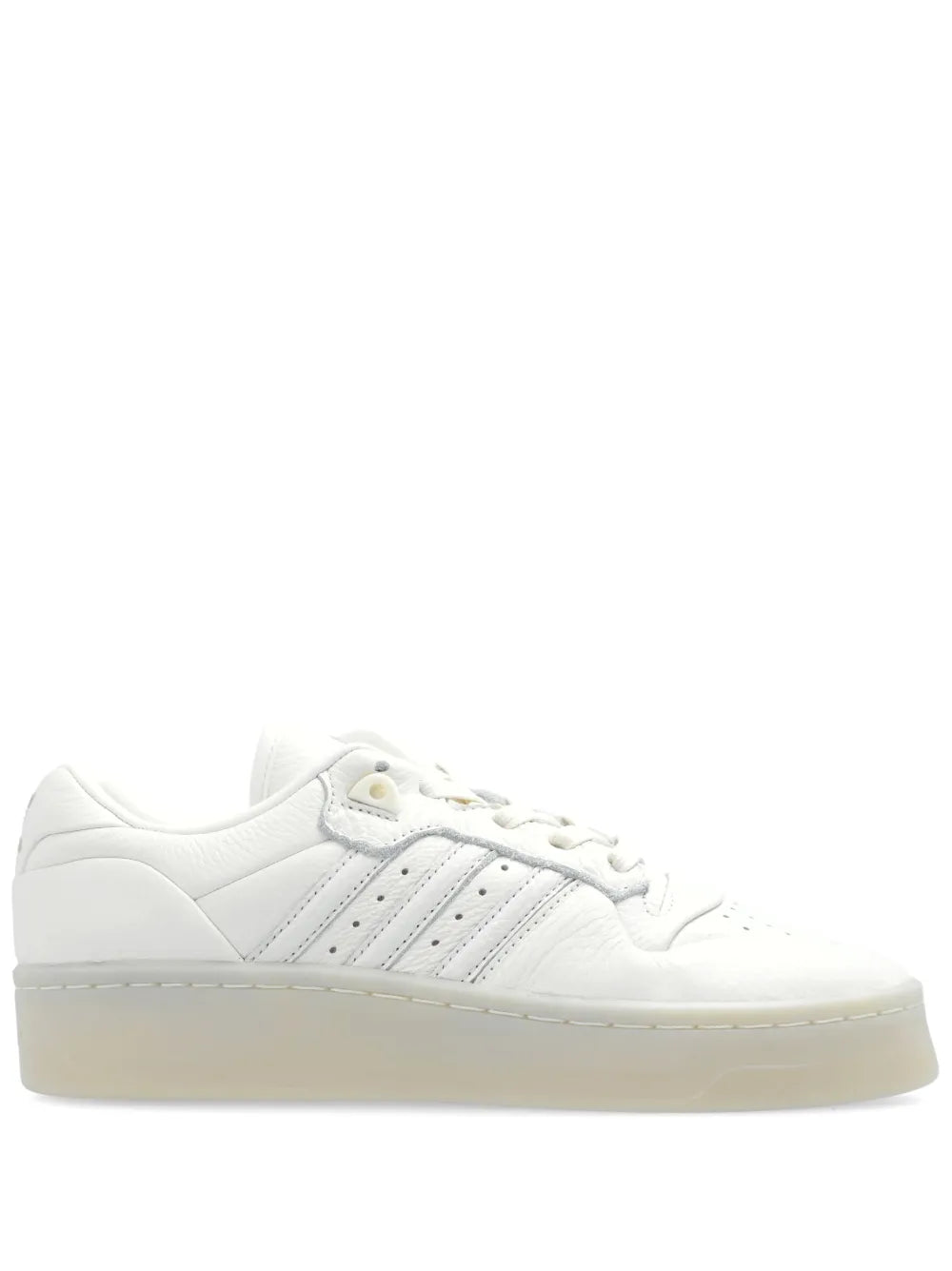 adidas Rivalry Lux Low Sneakers — White — Size US M 9.5 - US W 11 — Front View
