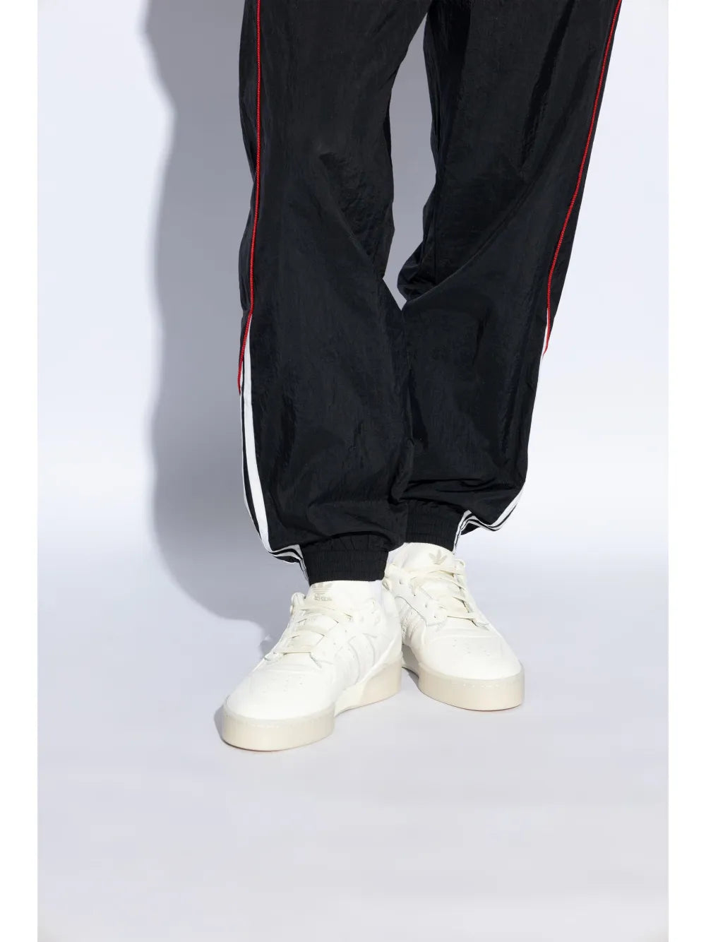 adidas Rivalry Lux Low Sneakers — White — Size US M 9.5 - US W 11 — Side View