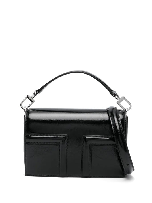 Toteme T Flap Naplack Leather Mini Bag — Same as shown — Size One Size — Front View