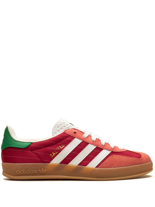 adidas Gazelle Indoor Paris Olympics - Red Sneakers — Red — Size US M 5.5 - US W 7 — Front View