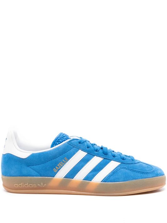 adidas Gazelle Indoor Black Sneakers — Blue — Size US M 3.5 - US W 5 — Front View