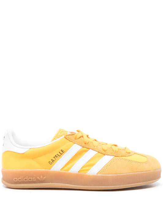 adidas Gazelle Indoor Sneakers — Banana Yellow/White — Size US M 8 - US W 9.5 — Front View