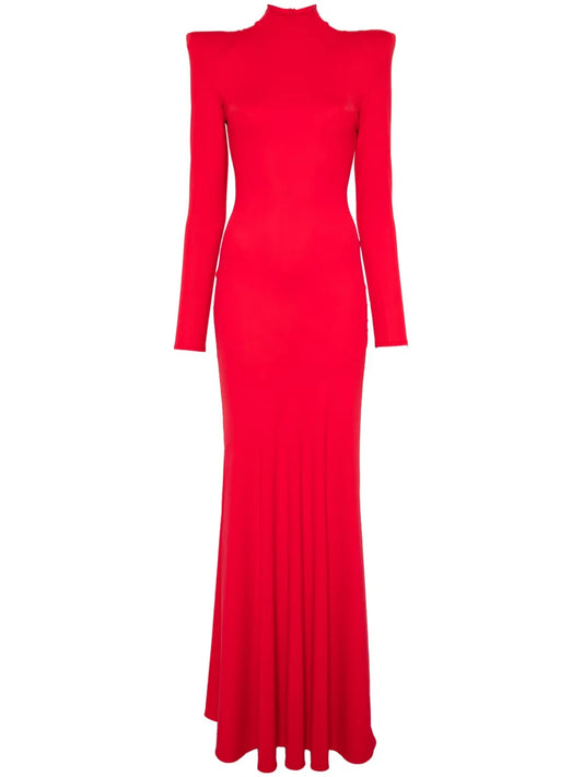 Vpm Atelier Irma Maxi Dress — Red — Size XS — Front View