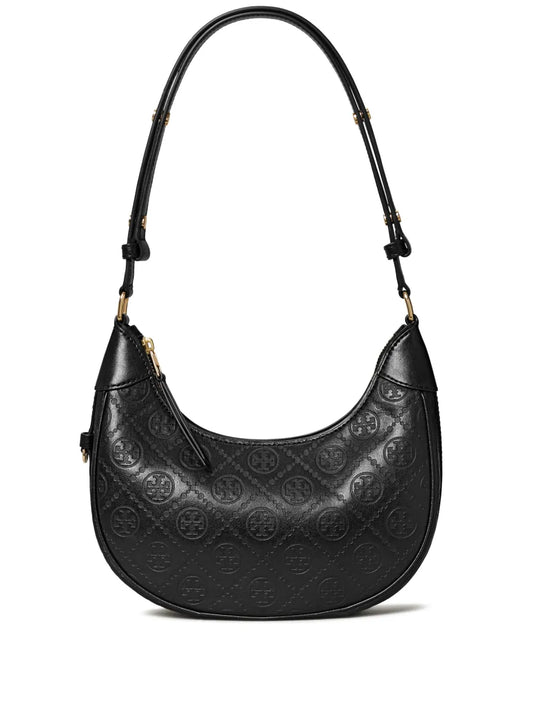 Tory Burch T Monogram Crescent Shoulder Bag — Same as shown — Size One Size — Front View