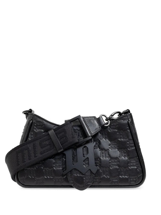 Misbhv Embossed Leather Shoulder Bag — Same as shown — Size One Size — Front View
