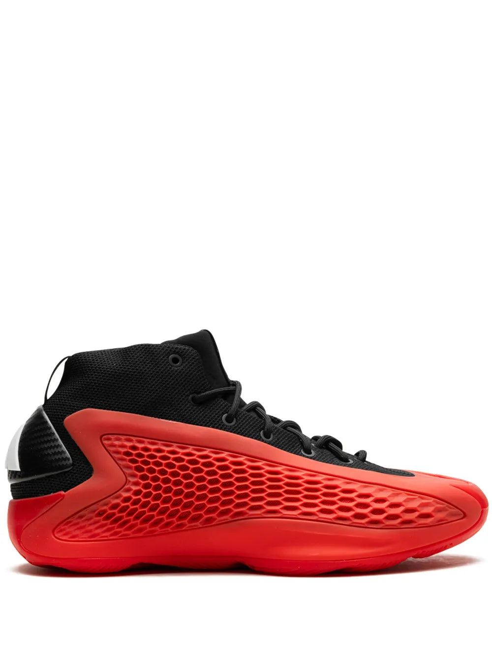 adidas Anthony Edwards 1 Georgia Sneakers — Core Black/Red/Cloud White — Size US M 9 - US W 10.5 — Front View