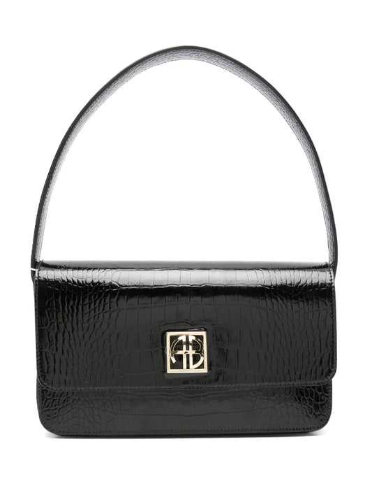 Anine Bing Leather Shoulder Bag — Same as shown — Size One Size — Front View
