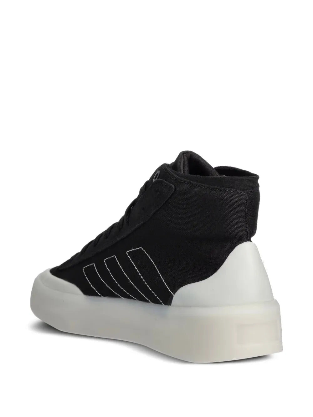adidas Znsored Hi Sneakers — Black — Size US M 3.5 - US W 5 — Back View