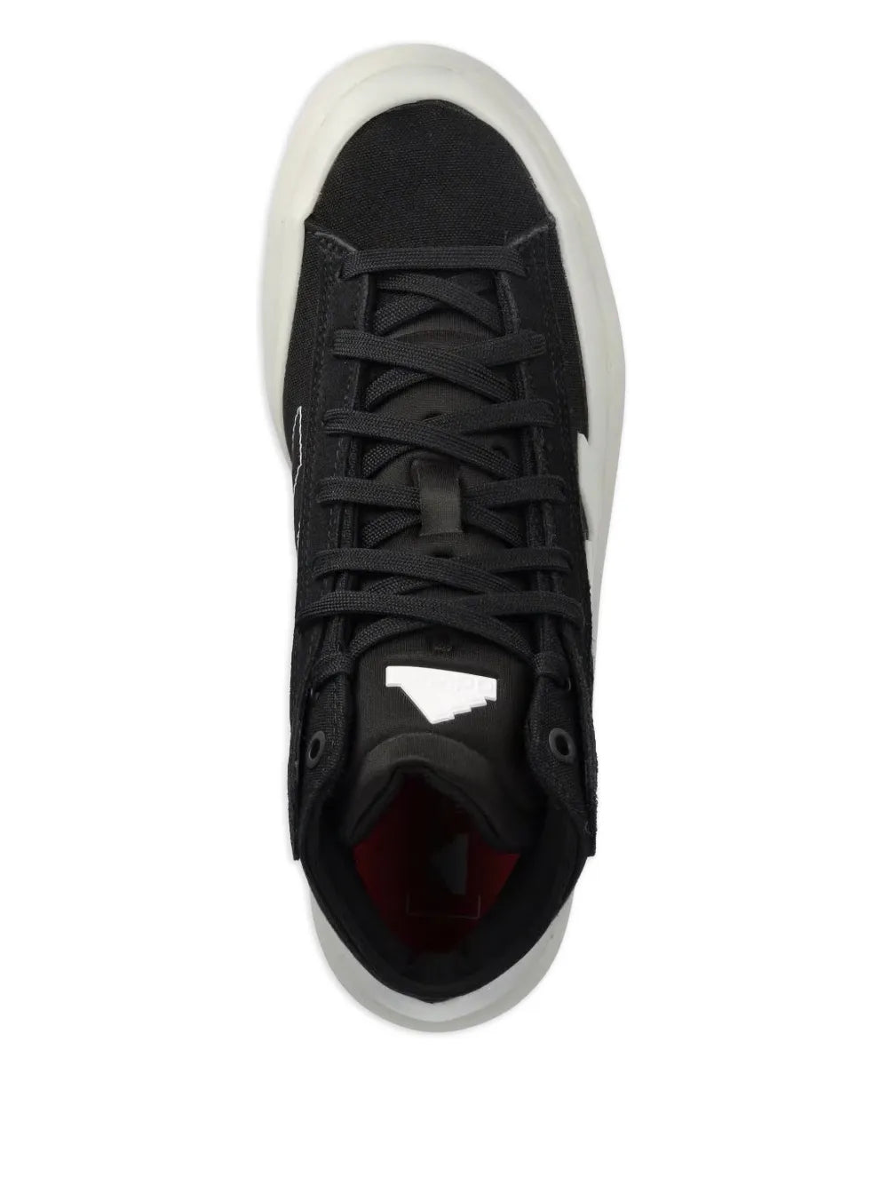 adidas Znsored Hi Sneakers — Black — Size US M 3.5 - US W 5 — Top View
