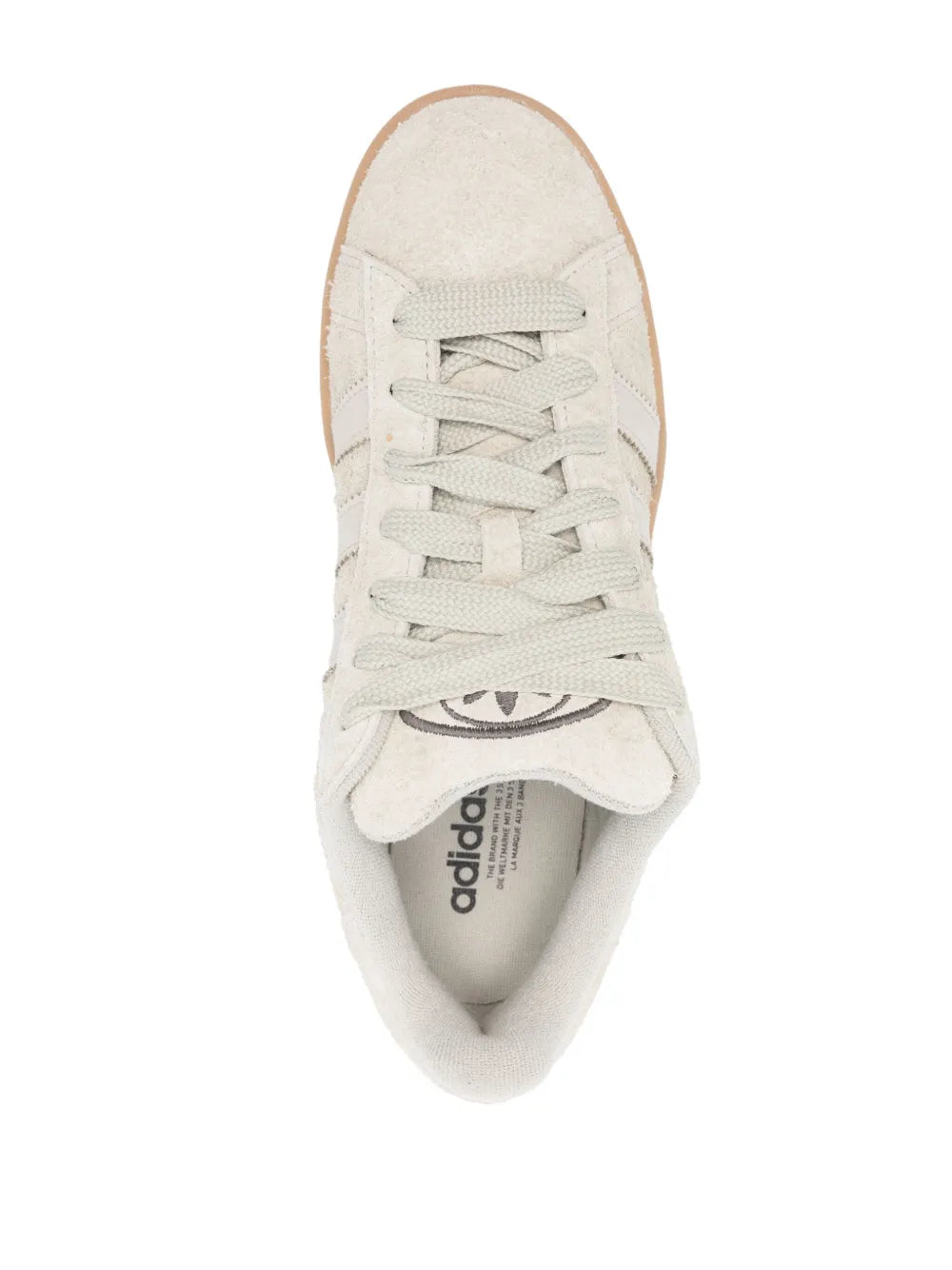 adidas Campus 00S Sneakers — Light Grey — Size US M 11 - US W 12.5 — Top View
