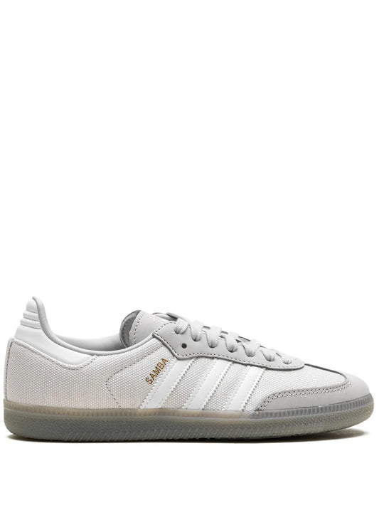 adidas Samba Grey Sneakers — Light Grey — Size US M 10.5 - US W 12 — Front View