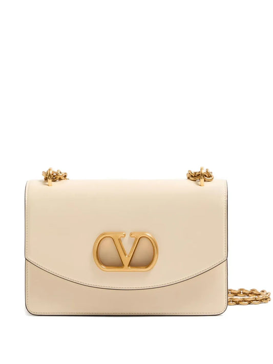 Valentino Garavani Vain Leather Shoulder Bag — Same as shown — Size One Size — Front View