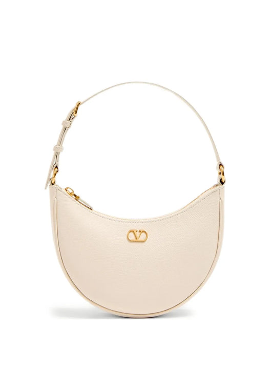 Valentino Garavani Hobo Logo Zip Mini Shoulder Bag — Same as shown — Size One Size — Front View