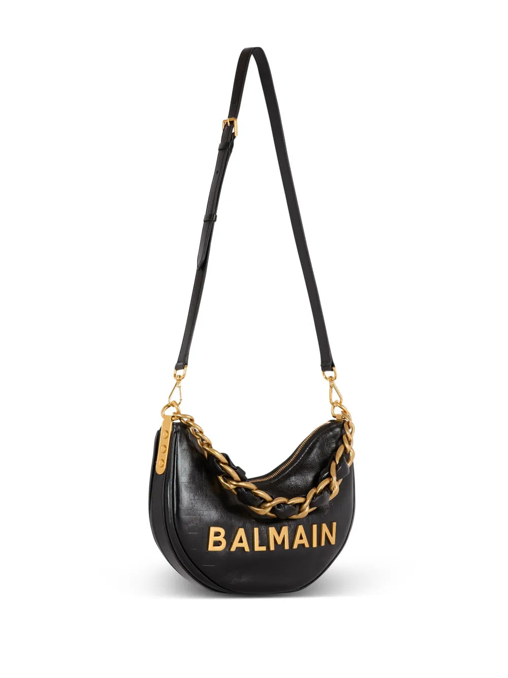 Balmain 1945 Soft Moon Shoulder Bag — Same as shown — Size One Size — Top View