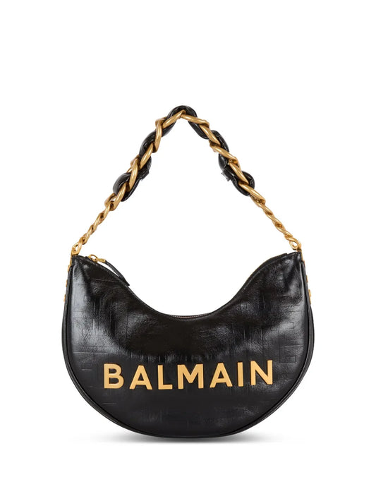 Balmain 1945 Soft Moon Shoulder Bag — Same as shown — Size One Size — Front View