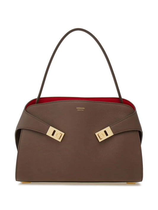 Ferragamo Small Hug Soft Shoulder Bag — Same as shown — Size One Size — Front View