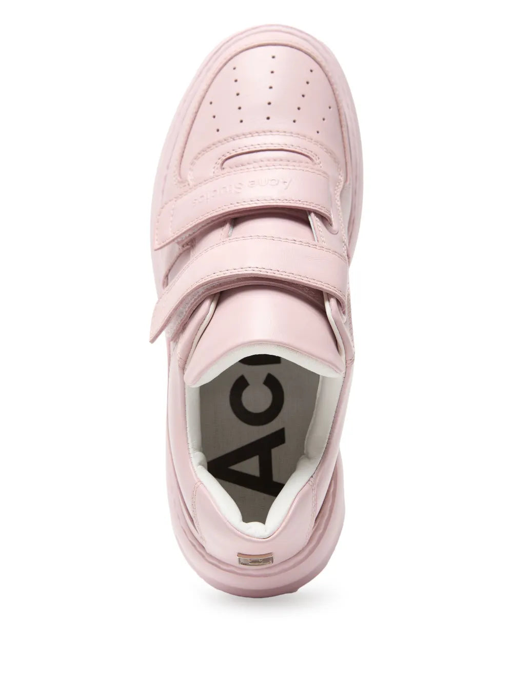 Acne Studios Platform Sneakers — Pink — Size US M 11 - US W 12.5 — Top View