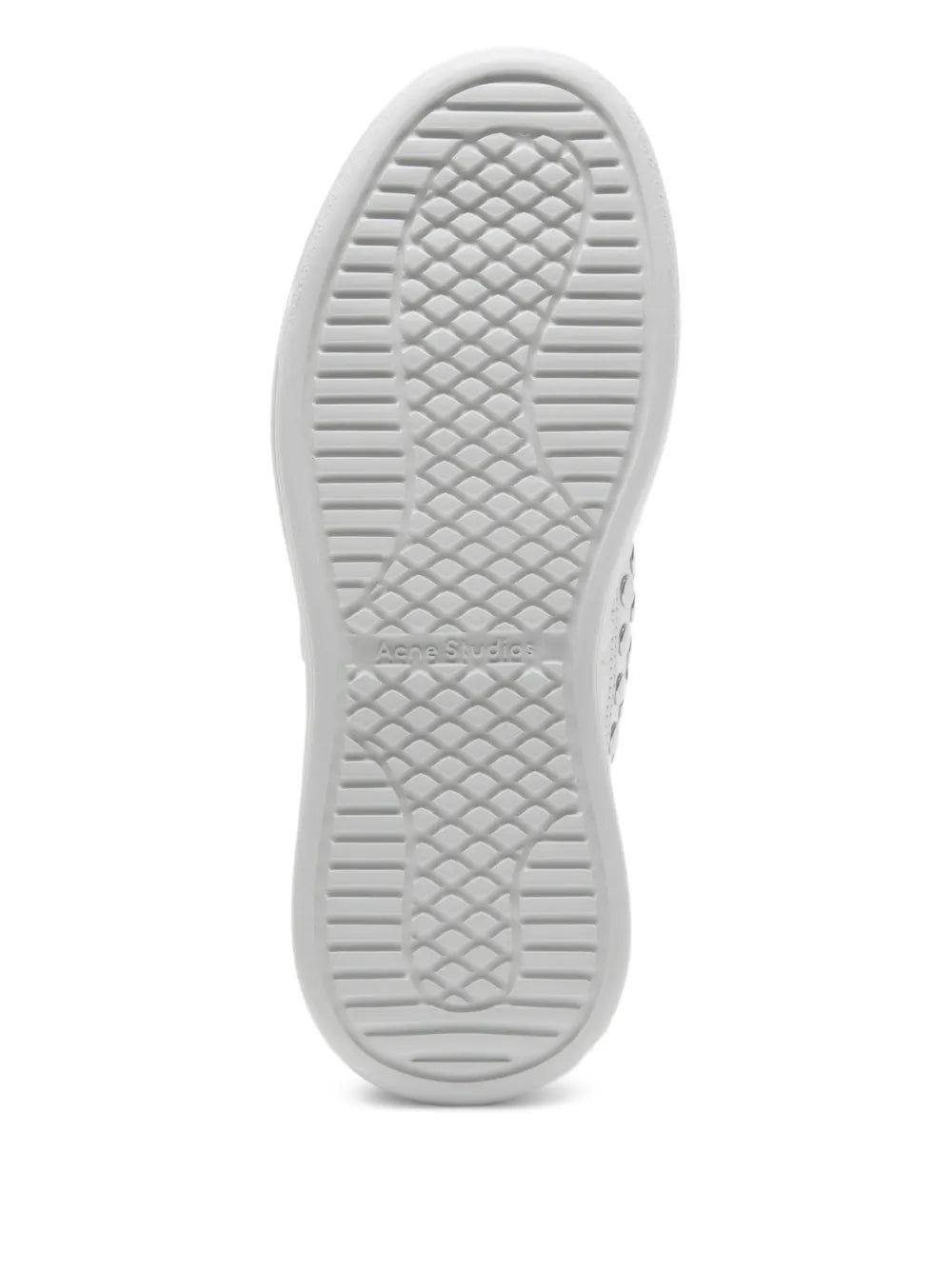 Acne Studios Touch-Strap Platform Sneakers — Optical White — Size US M 11 - US W 12.5 — Top View