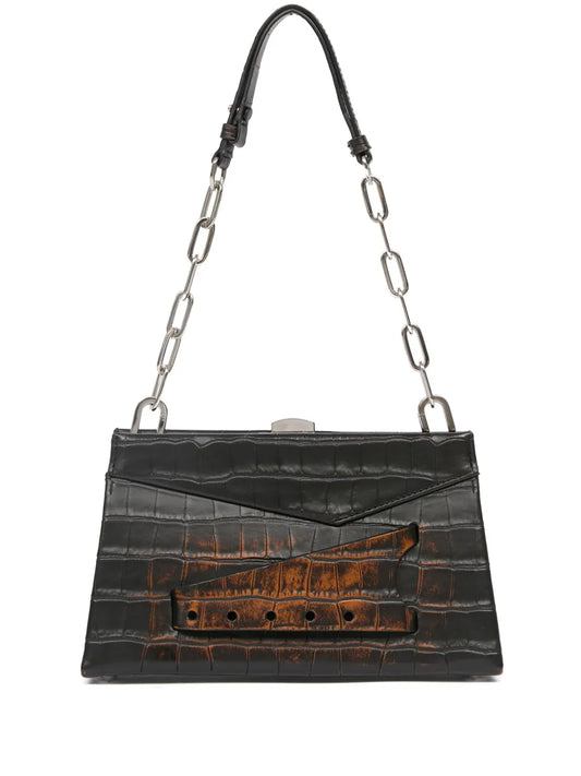 Maison Margiela Small Snatched Shoulder Bag — Same as shown — Size One Size — Front View
