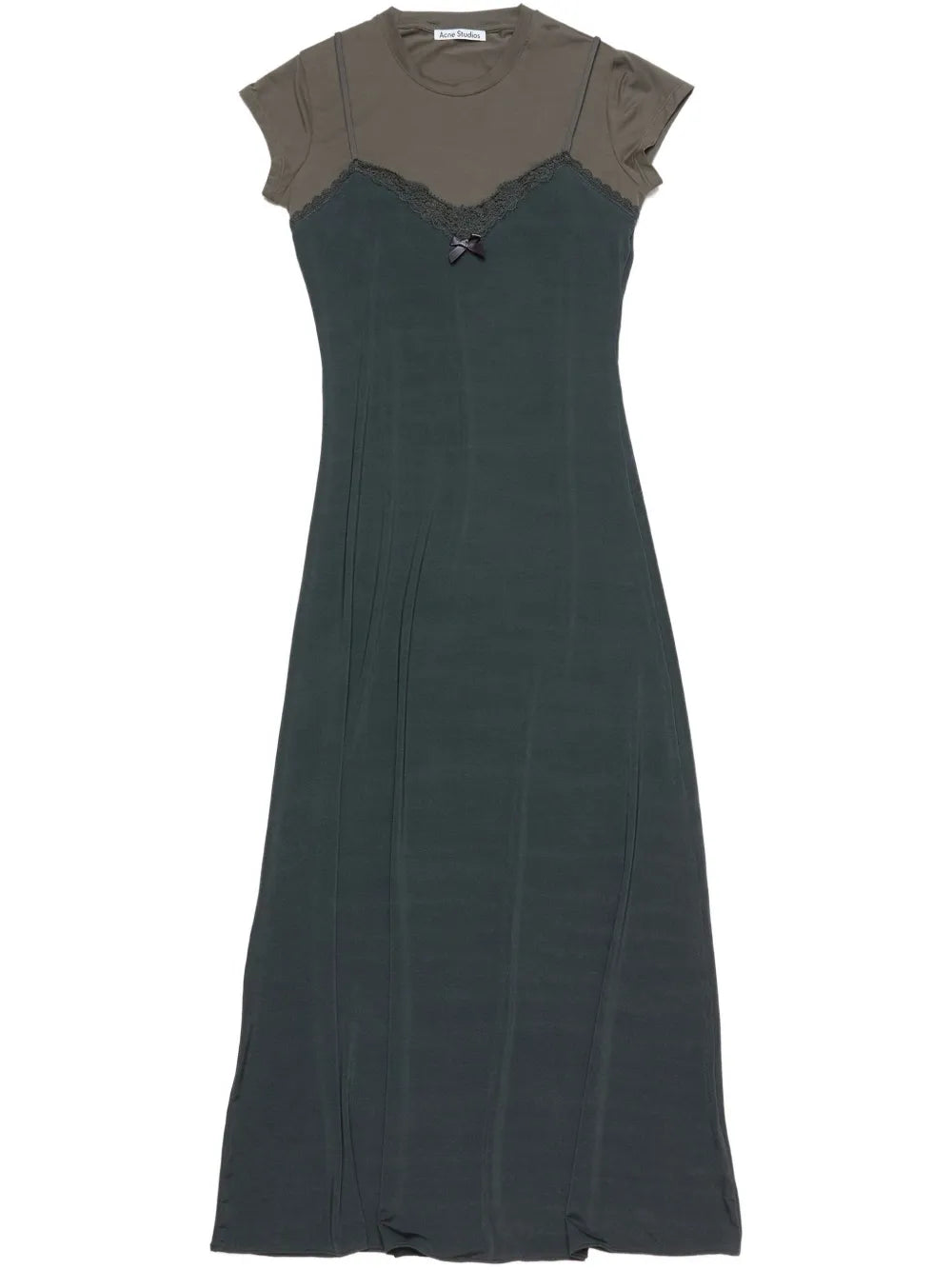 Acne Studios Layered Dress — Red — Size XS — Front View