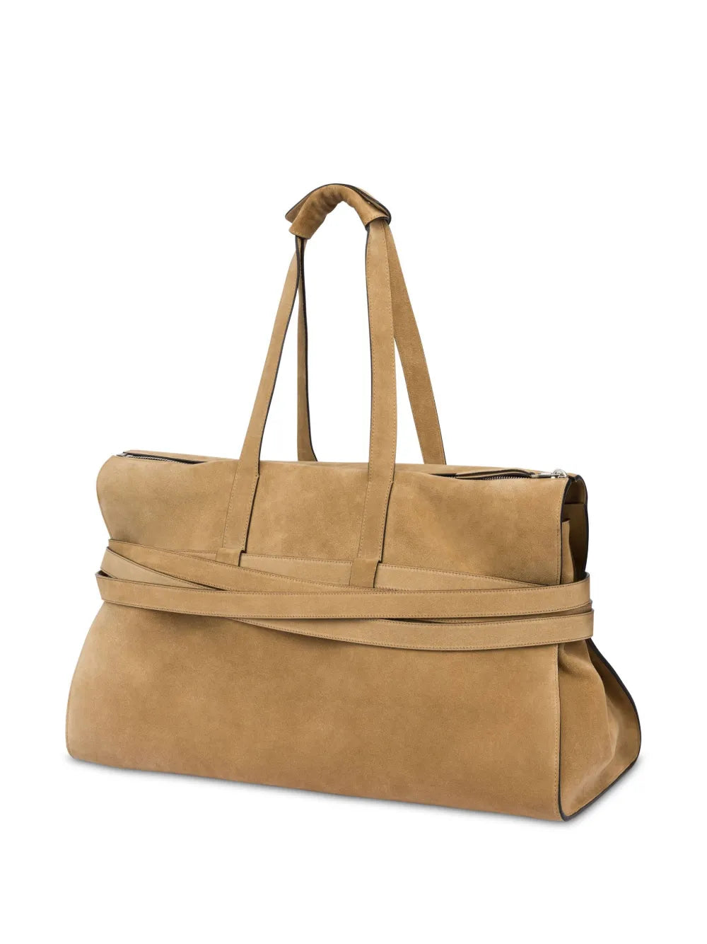 Moschino Tie Me Leather Shoulder Bag — Same as shown — Size One Size — Side View