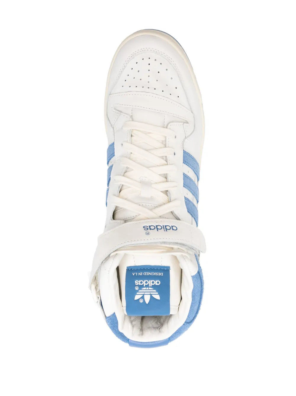 adidas Forum 84 Sneakers — Sky Blue/White — Size US M 8.5 - US W 10 — Top View