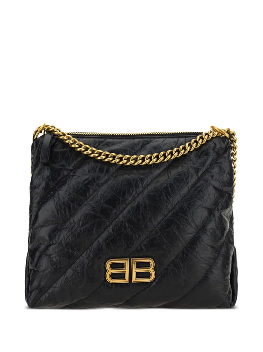 Balenciaga Small Crush Shoulder Bag — Same as shown — Size One Size — Front View